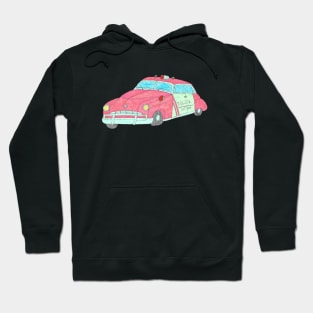 1950's Era Vintage Police Car Hoodie